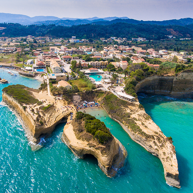 Daily trips to Corfu's Northeastern Coast from Athens